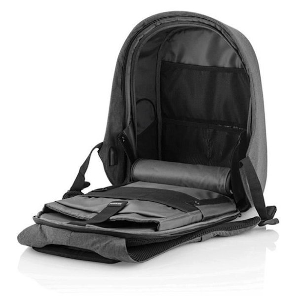 Ansluten ryggsäck - XD Design - Bobby Hero Small - Stöldskydd - 13,3 tum - Vattenavvisande GRÅ