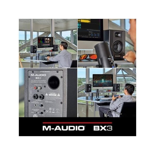 M-AUDIO BX3D3 - 2-vejs aktive monitorhøjttalere 3,5" 120W (par)