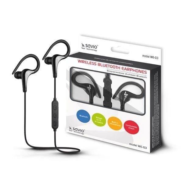 Trådløse høretelefoner - Savio - WE-03 - In-ear - Binaural - Sort