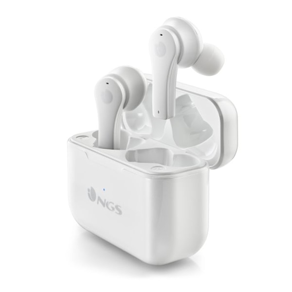 Trådlösa hörlurar - NGS - ARTICA BLOOM WHITE - Batteritid 24h - Touchkontroll - USB Typ C Vit
