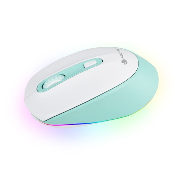 Souris Multi-Appareils - NGS - SMOG-RB MINT - Laddningsbar - Bluetooth 3.0/5.0 - Autonomi 50 Timmar Mintfärgad, Vit