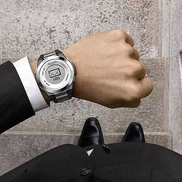 Kenneth Cole miesten kello 10023868 (50 mm) - Kvartsi - Aakkosnumeerinen - Aikuisten - Harmaa