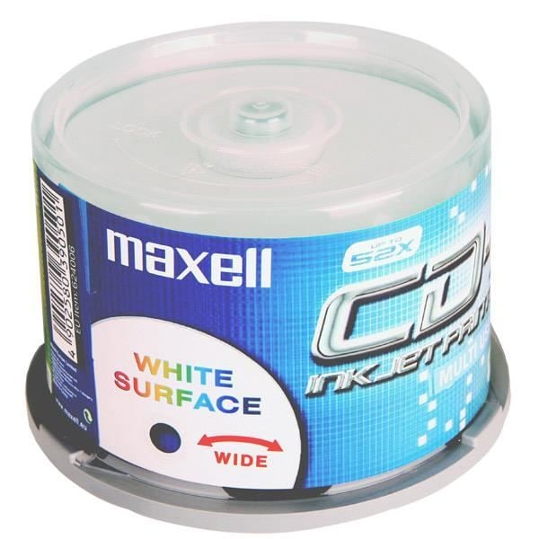 CD-R - MAXELL - 80 Min/700 Mo - Nopeus 52x - Tulostettava Muste