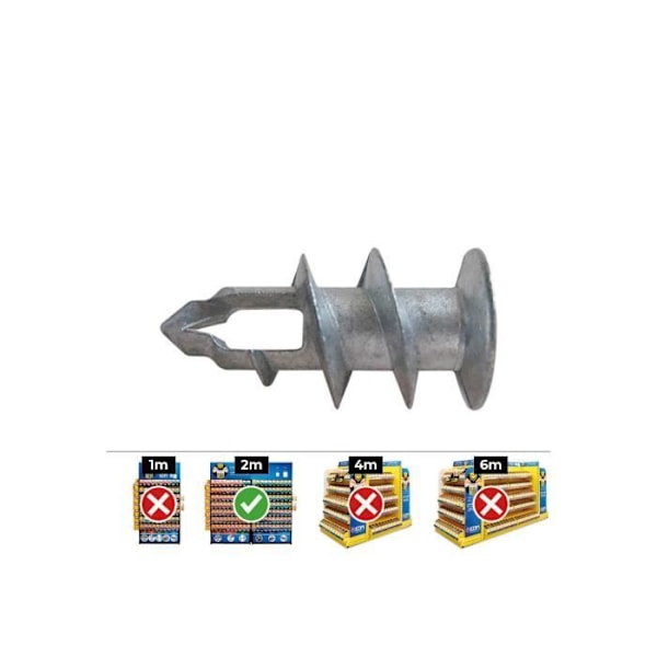 Kasse med 50 metalplugs til gipsplader DIN/Ref GKDZ Celo