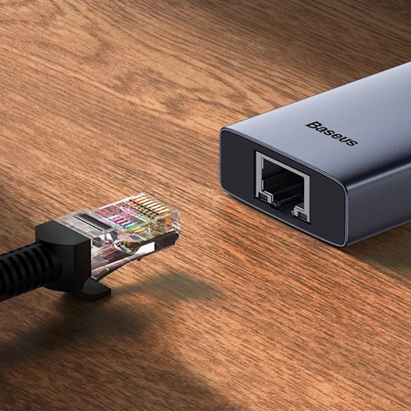 USB-C-hubb - Baseus - UltraJoy - 4K@60Hz - 6 portar - Grå sidereal