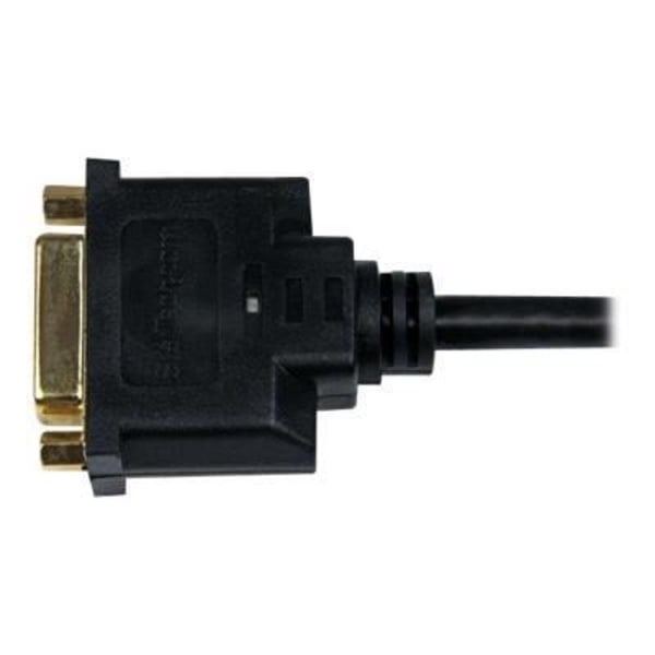 20 cm HDMI til DVI-D adapterkabel - STARTECH - Videoadapter - Sort - Afskærmet Svart
