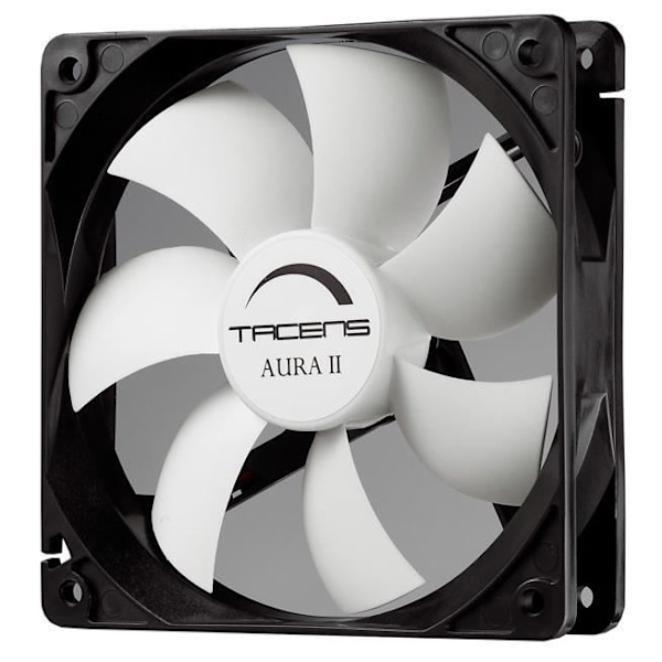 Ventilator - TACENS - Aura II 12cm - Sort - 50 cfm - 12 dB