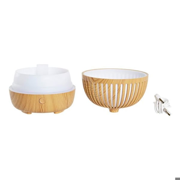 Rund æterisk olie diffuser i polypropylen og ABS DKD Home Decor naturlig