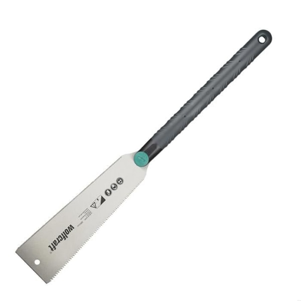 Japansk såg, 240 mm blad, 2 tänder, rostfritt stål - wolfcraft 6951000