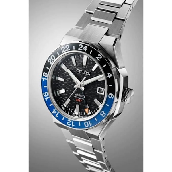 Herrenarmbåndsur Citizen NB6031-56E - Rustfrit stål - 10 Atm - Safirglas Sølv