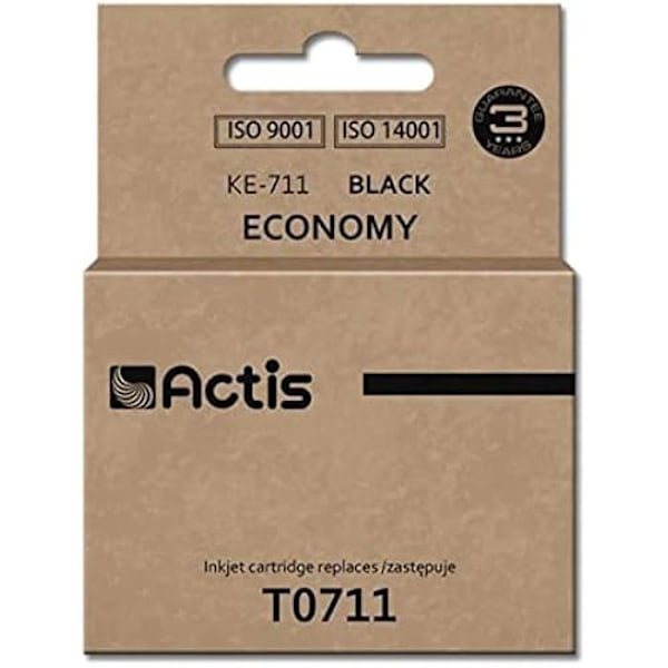 Cartouche med blæk ACTIS-KE 711 T071140 - Sort - Kompatibel med Epson-printere
