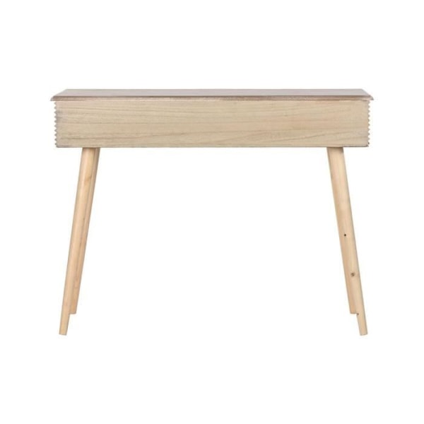 konsol 100 x 40 x 76 cm guld lysebrun paulownia træ mdf træ