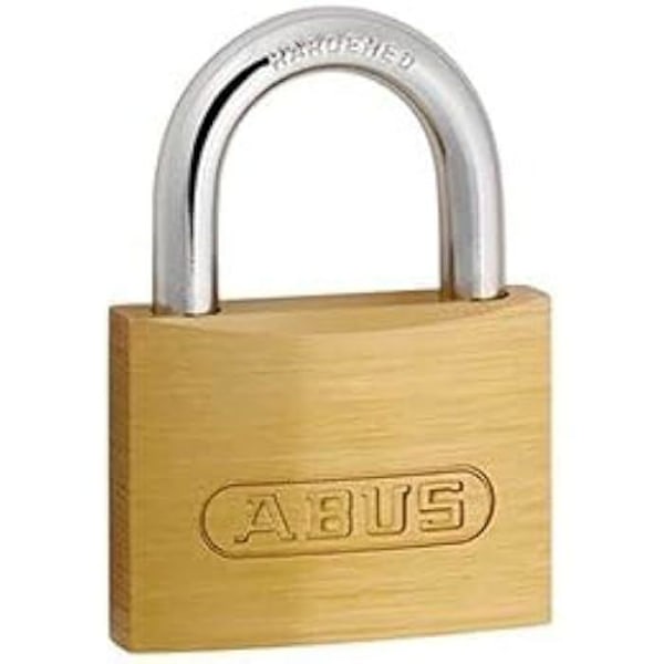 Låse - ABUS - 50 mm - Robust messing - Låsning med nøgle - Overflademontage Mässing