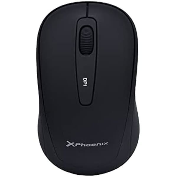 Langaton Phoenix M250 hiiri - PHOENIX TECHNOLOGIES - Musta - Silent Click - 1600 DPI - USB