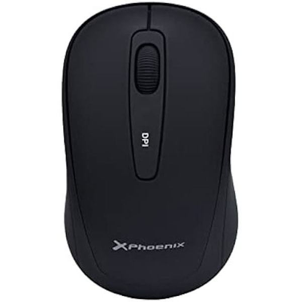 Phoenix M250 trådlös mus - PHOENIX TECHNOLOGIES - Svart - Silent Click - 1600 DPI - USB
