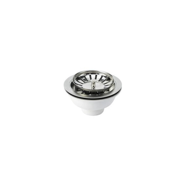 Vaskventil Ø113mm Med Gitter - GENERISK - Hvid Vit