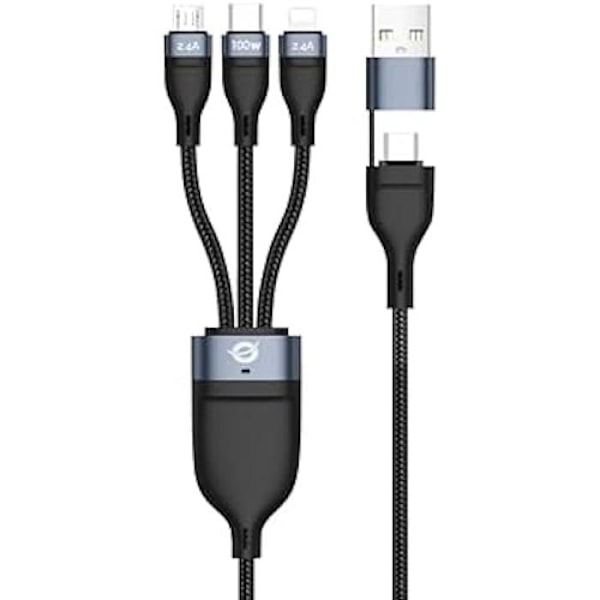 USB-C/A 3.0 - CONCEPTRONIC - 3 in 1 - 100 W - 1,50 m - 480 Mbps