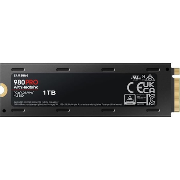 SAMSUNG Intern SSD 980 PRO med heatsink 1TB MZ-V8P1T0CW