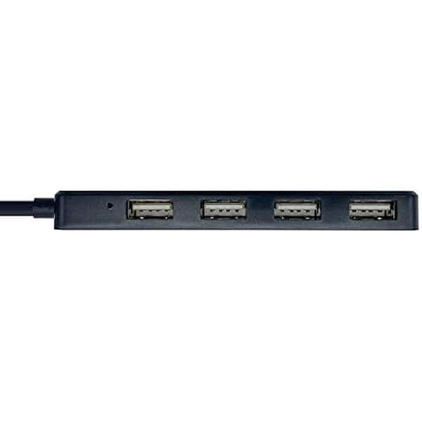 Aisens USB 2.0 Hub Type A/M-4xtype A/H Musta 30 cm
