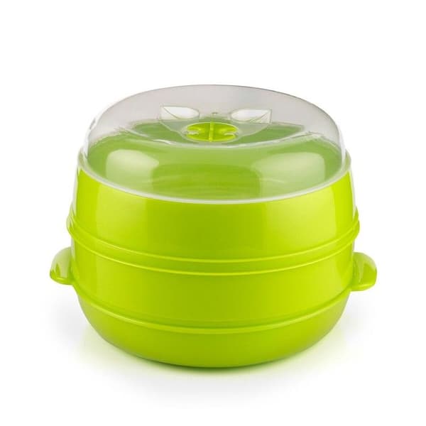 Dampkoger - INNOVAGOODS - - 2 rum - Dampudløbsventil - Citrongrøn Lime grøn
