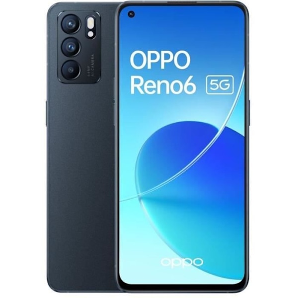 OPPO Reno6 5G 128 Gt, musta musta