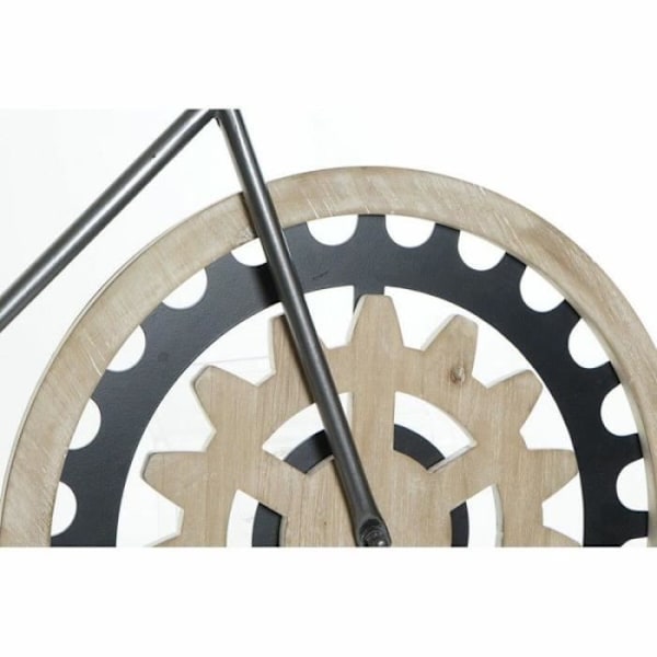 Vægbeklædning - DKD Home Decor - Cykel - Metal og MDF Træ - Sort - 108 x 6,4 x 63,5 cm Svart