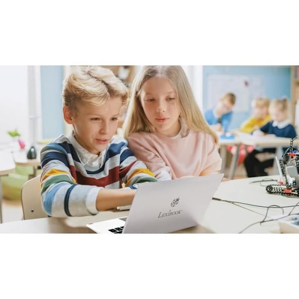 Bærbar touch-computer LAPTAB® til børn fra 7 år og op, 10,1" Full HD-skærm, 128GB lagerplads, 4GB RAM, LEXIBOOK Vit