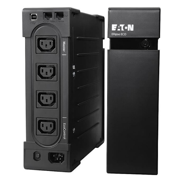 UPS - EATON - Ellipse ECO 650 USB IEC - Off-line UPS - 650VA (4 IEC-liitäntää) - Standardoitu ylijännitesuoja - USB-portti - EL650USBIEC