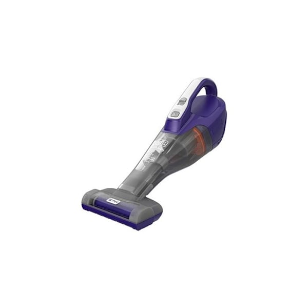 Black & Decker DVB315JP-QW, trådløs håndstøvsuger - 12V - Speciel til kæledyrshår, koboltblå, 24 W, 400 milliliter Violet