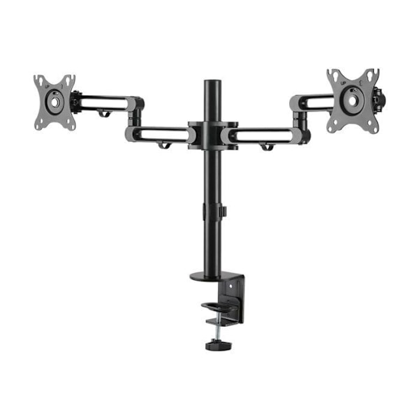 Skærmarm til PC - StarTech - ARMDUAL3 - Aluminium - Justerbar - Dobbelt visning Sort