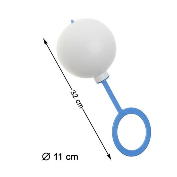 Giant Baby Rattle - Blå - Voksen Blå