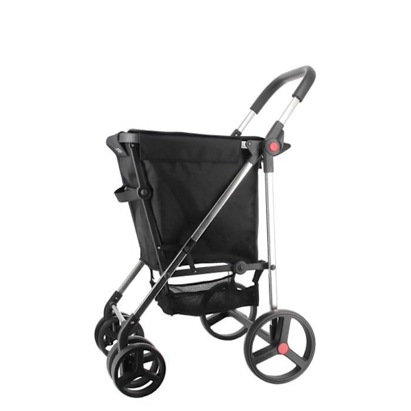 BB BASKET TWEED marine - Sammenklappelig kørepose - 4 hjul - Sort - Moderne design, let og robust struktur, stort indhold Noir PL