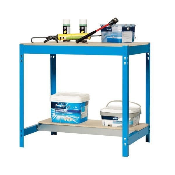 Skrivebord - BT - BT-3 900 - Blå-træ - 400 kg kapacitet - 250 kg nederste bordplade Blå trä