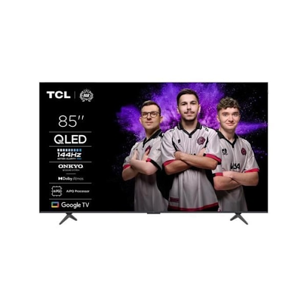 QLED UHD 144Hz, 3700PPI, Son ONKYO 2.1, DOLBY VISION/ATMOS - HDR10+, DT TCL - 85P8K Metallisk