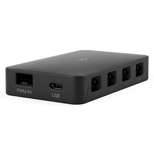 PC-kotelo - FRACTAL DESIGN - Adjust Pro Hub - Micro-USB - Jopa 16 laitetta ARGB Gen 2 - PC sisäisellä USB 2.0 -liittimellä - Musta