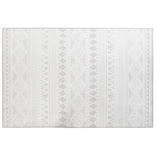 beige valkoinen ikat-matto (200 x 290 x 0,4 cm)