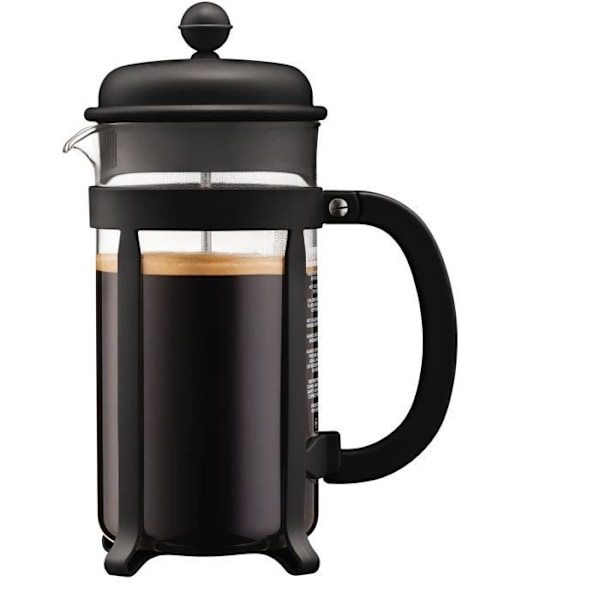 Presskaffekanna - BODUM - 1908-01 - Svart - Borosilikatglas - Rostfritt stål Svart