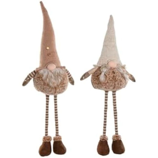Julepynt - HOME ESPRIT - GNOME - Flerfarvet - 30 x 18 x 65 cm - 2 enheder mångfärgad