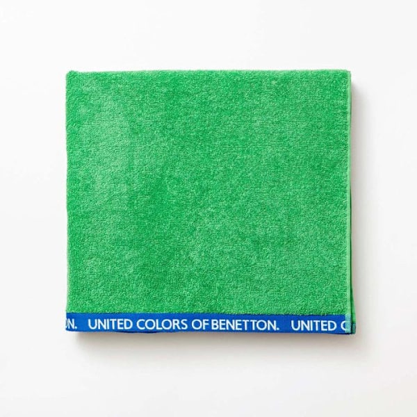 Benetton Rainbow strandhåndklæde grønt (160 x 90 cm) Grön