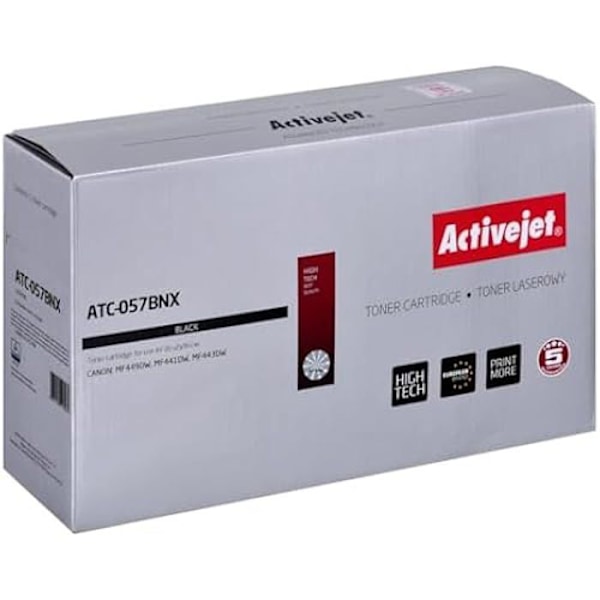 Tonerkassett - ACTIVEJET - ATC-057BNX - Kompatibel Canon CRG-057HBK - Svart - 10000 sidor