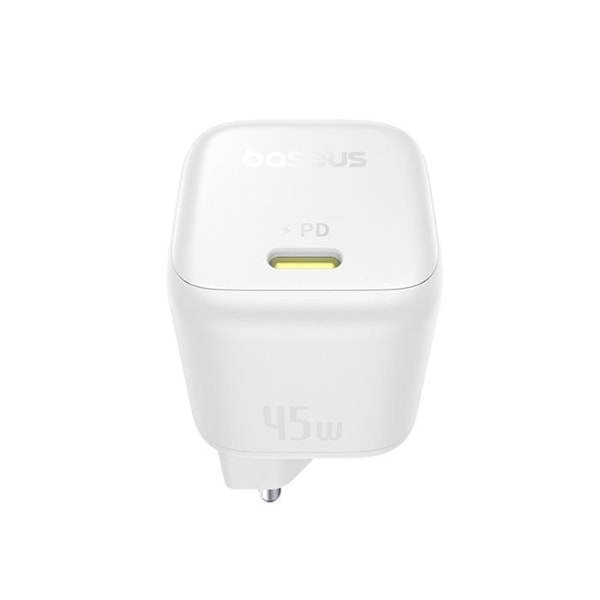 Ruokinta lataukseen, 45W, USB-C, GaN - Baseus PicoGo (P10176800213-00) - Kuun valkoinen