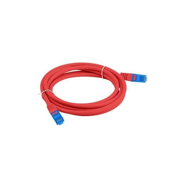 LANBERG PATCHIKAAPELI KAT.6A S/FTP LSZH CCA 0.5M PUNAINEN FLUKE PASSÉ - PCF6A-10CC-0050-R