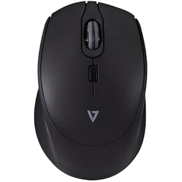 V7 trådløs optisk mus MW350 Sort 1600 dpi Sort