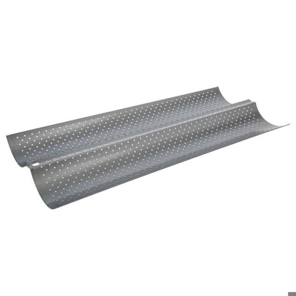 Form för baguetter - 5five - Metall - Non-stick - Perforerad - 2 baguetter Svart