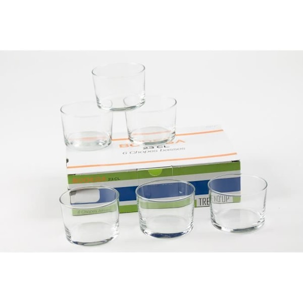 Verres - Bodega - 23 cl - Läpinäkyvä - Valkoinen - Astianpesukoneen kestävä Transparent