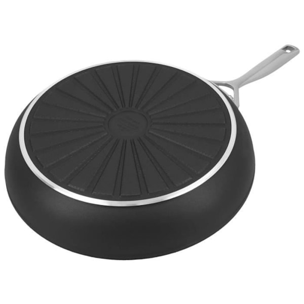 DEMEYERE - Alu Pro 5 - Non-stick Stegepande, 28 cm, Aluminium, Sort Sølv