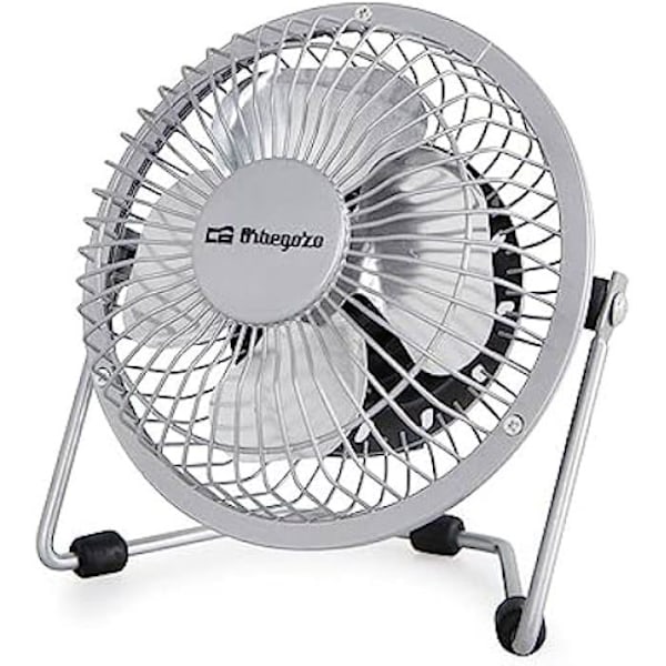 Orbegozo PW 1025 Pöytätuuletin Teho: 8 W. Metalliterät, Terän halkaisija: 10 cm Erittäin hiljainen 2 in 1: USB ja