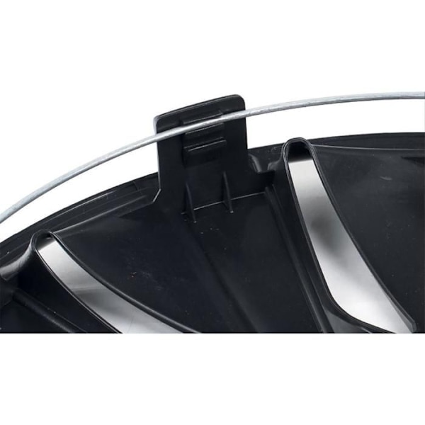 Sparco Lazio 14" sorte og grå navkapsler - Sæt med 4 - SPARCO licens - Undersøgt design og kvalitetsfinish svart och grått