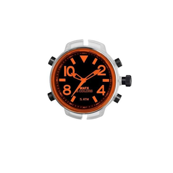 Ur - WATX&COLORS - RWA3702 - Analog - Quartz - Sort, Orange Svart, Orange