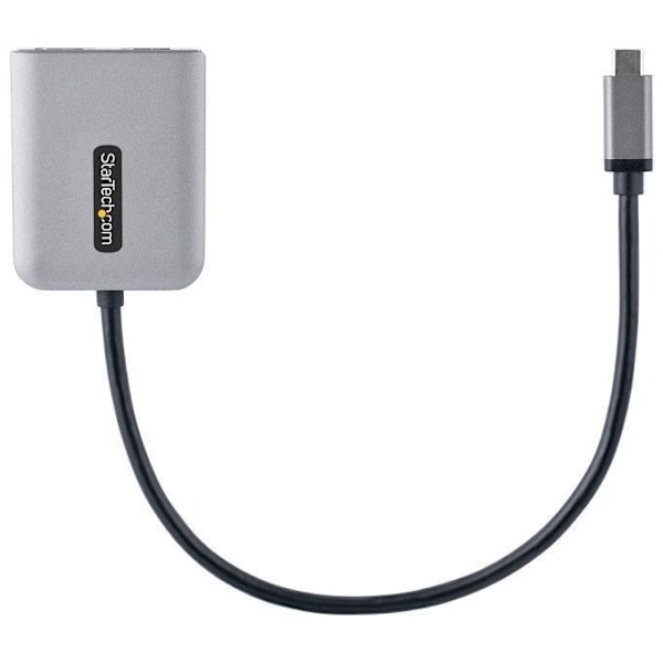 StarTech.com USB-C-kaksois-HDMI-sovitin, MST-monimonitori USB Type-C -keskitin, kaksi 4K 60 Hz HDMI-näyttöä PC-jakajalle, HDR,